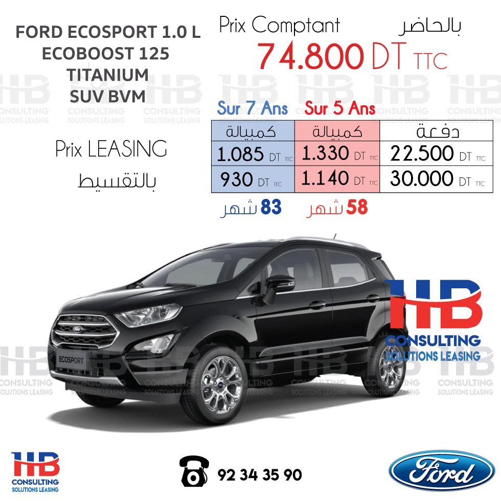 Ford Ecosport leasing